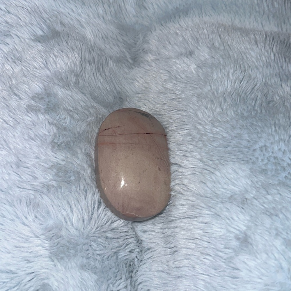 Pink Picture Jasper Palm stone - PINKPJPLMSTONE-004